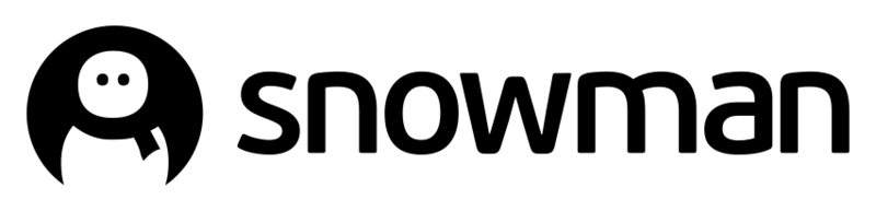 Snowman logo   black